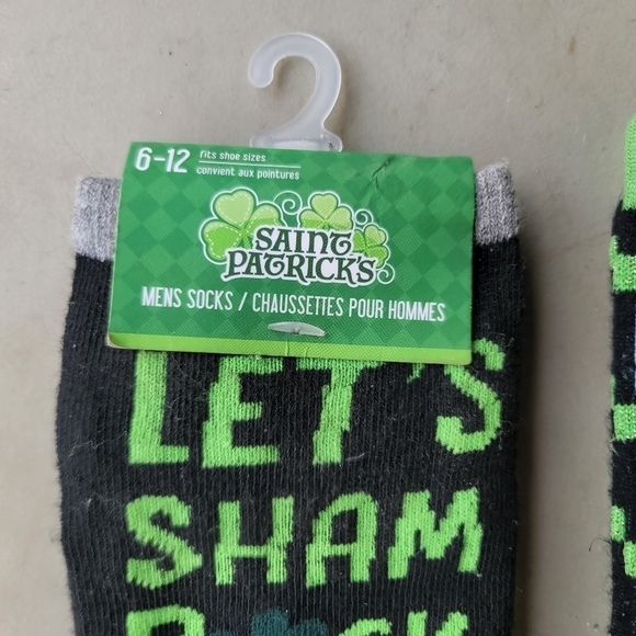 NWT Lot of 3 Mens Crew Socks Sock IRELAND Saint St Patrick's Day Irish Green - Picture 3 of 6